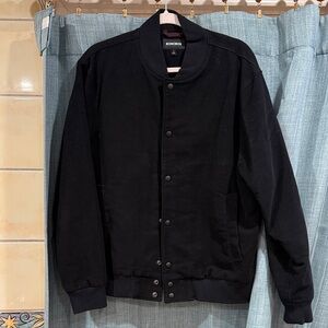 Bonobos Men's Classic Black Bomber Jacket